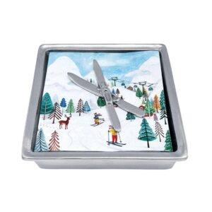 Mariposa Crossed Skis Napkin Box