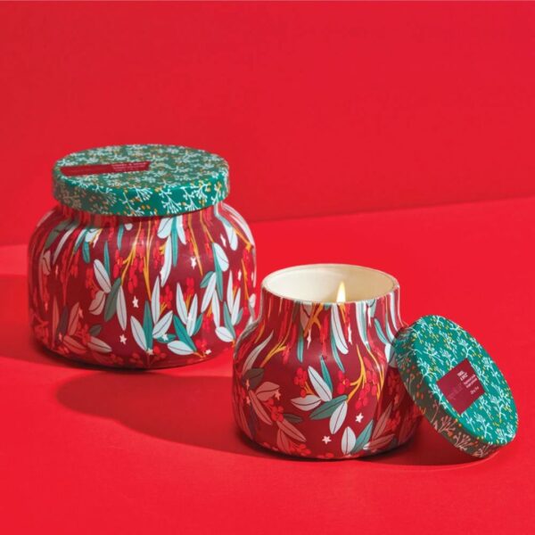 Tinsel & Spice Holiday Pattern Play Candle 1